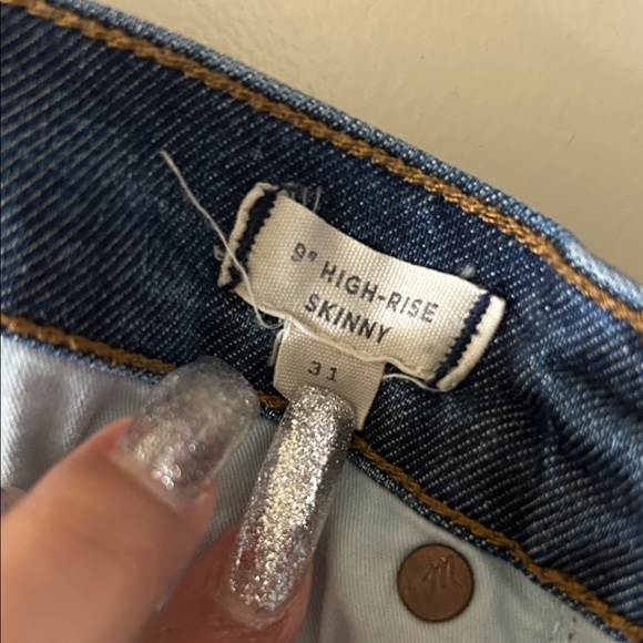 Madewell Dark Blue Skinny Jeans - Picture 7 of 8